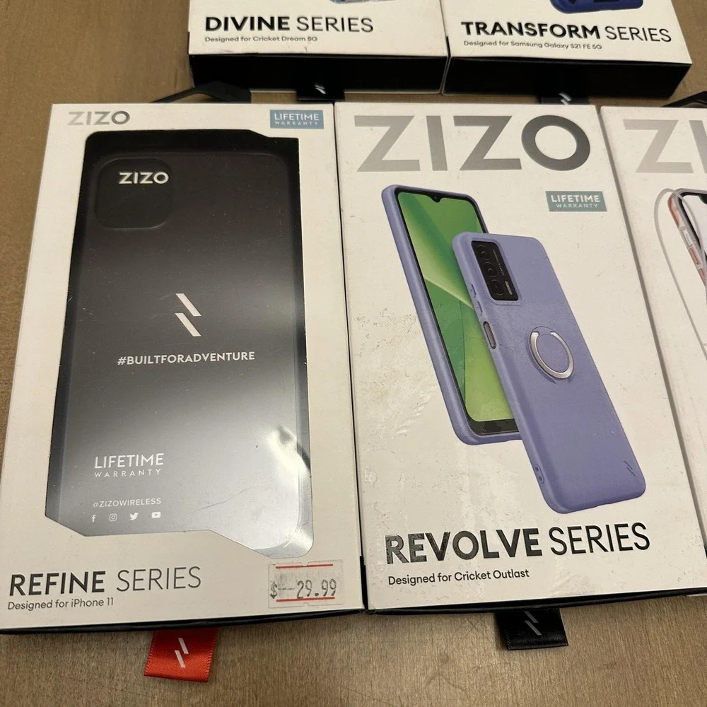 Zizo Hybrid Case Lot Of 5 IPhone 11 13 S21 FE Cricket Dream Outlast Shockproof